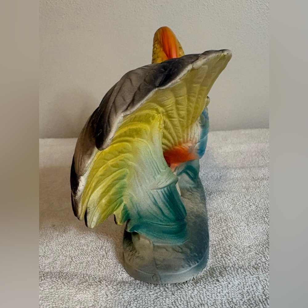 Vintage Chinese Chalkware Pheasant Statue - Picture 4 of 8